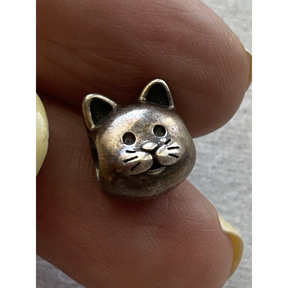 sterling silver Pandora Curious Cat Charm ALE 925